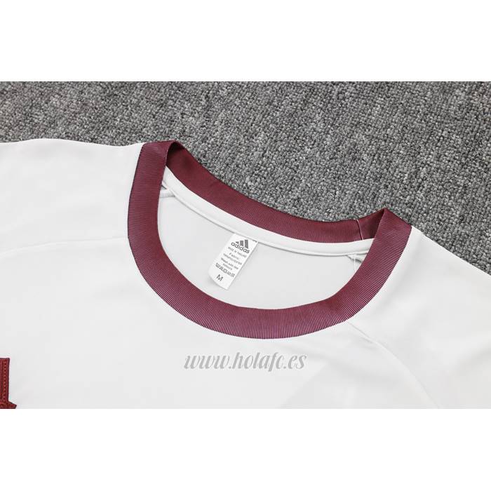 Chandal del Flamengo Manga Corta 2024-2025 Blanco - Pantalon Corto